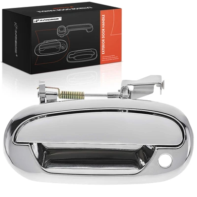 Front Driver Chrome Exterior Door Handle with Keyhole