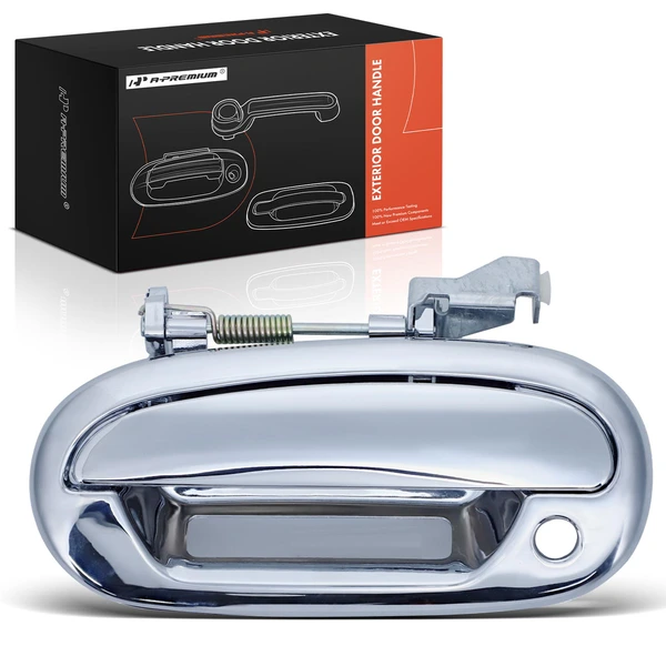 Front Driver Chrome Exterior Door Handle with Keyhole for 2004 Ford F-150 Heritage