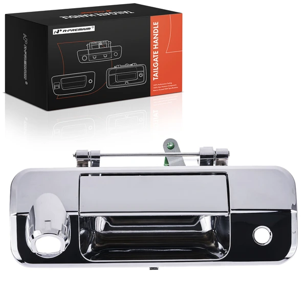 Rear Chrome Tailgate Handle with Rear Camera Hole for Toyota Tundra 2007-2013