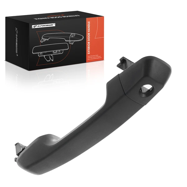 Front Driver Black Exterior Door Handle & Cover for 2010-2020 Toyota 4Runner