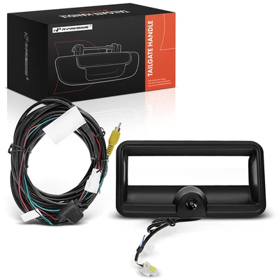 Rear Tailgate Black Texture Handle Bezel