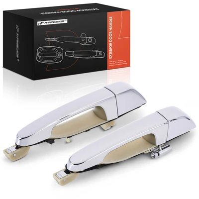 2 Pcs Rear Chrome Exterior Door Handle