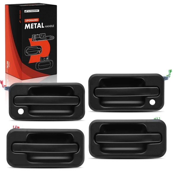 4 Pcs Upgraded Metal Exterior Door Handle with Keyhole for 2003-2005 Hummer H2