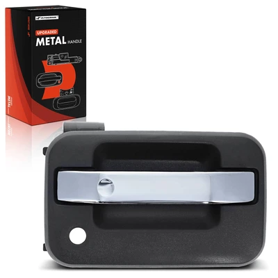 Upgraded Metal Front Passenger Exterior Door Handle with Chrome Level