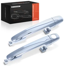 2 Pcs Front Driver & Passenger Chrome Exterior Door Handle for 2006-2010 Hyundai Sonata