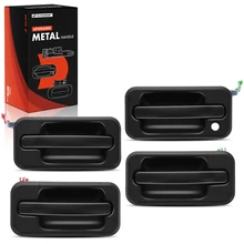 4 Pcs Front & Rear Upgraded Metal Exterior Door Handle Textured
