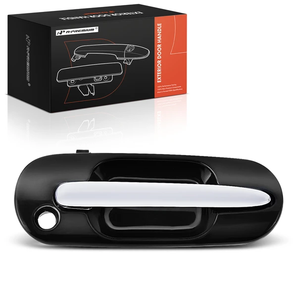 Front Passenger Chrome Lever & Black Housing Exterior Door Handle for Honda CR-V