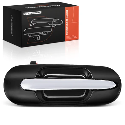 Rear Passenger Chrome Lever & Black Housing Exterior Door Handle