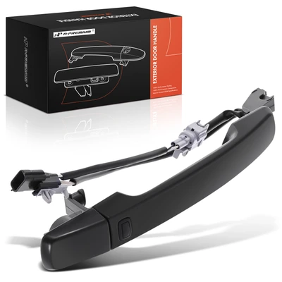 Front Passenger Black Exterior Door Handle with Sensor