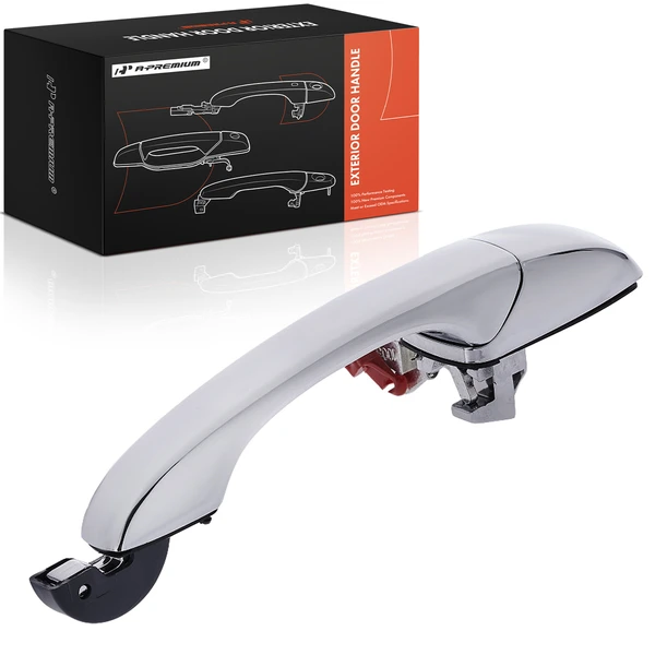 Front Driver Chrome Exterior Door Handle without Keyhole for Jeep Compass Patriot