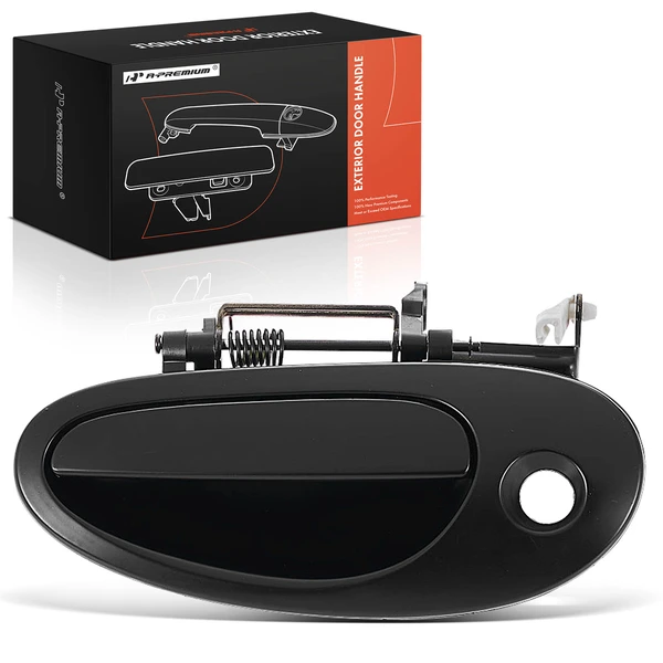 Front Driver Black Exterior Handle with keyhole for 1998-2004 Chrysler Intrepid