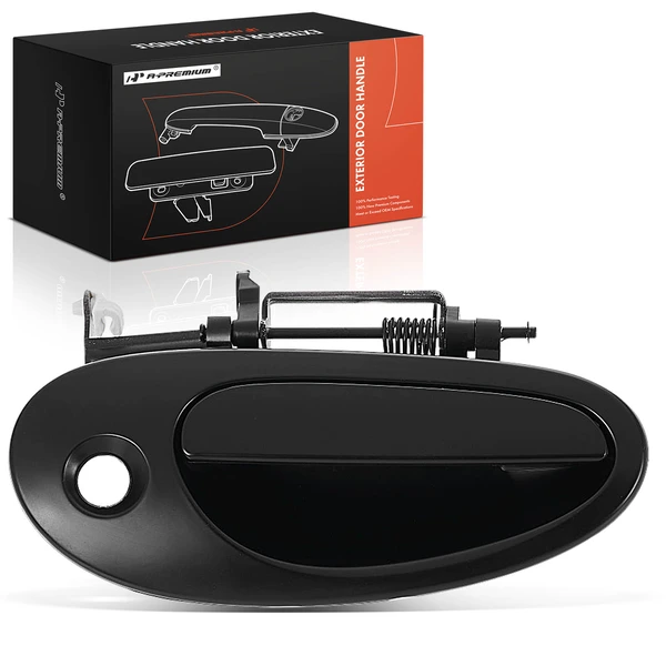 Front Passenger Black Exterior Handle with keyhole for 1998-2004 Dodge Intrepid