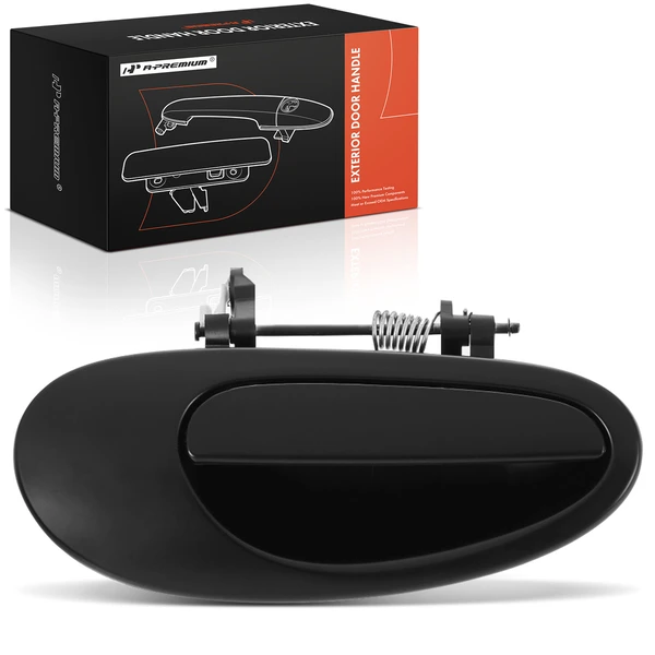 Rear Passenger Black Exterior Handle for 1998-2004 Dodge Intrepid