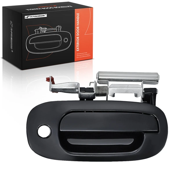 Front Passenger Black Exterior Door Handle for 2002 Dodge Durango