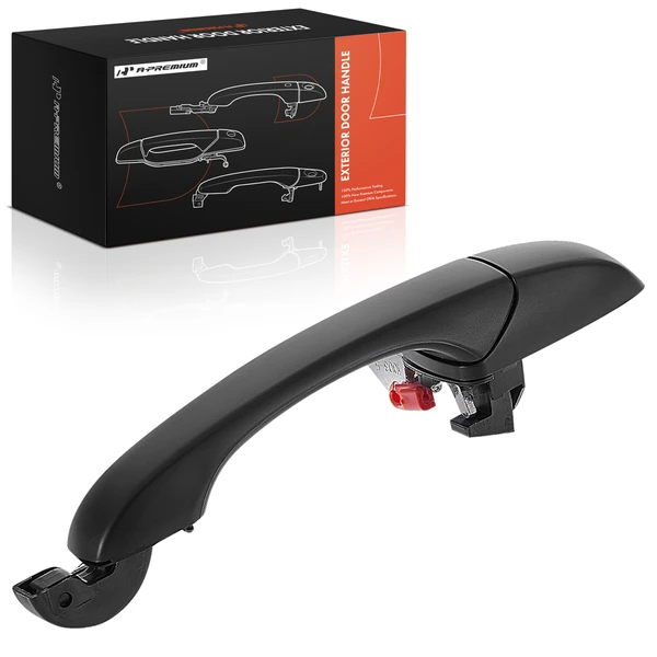 Rear Driver Primed Black Exterior Door Handle for Dodge Durango 2011-2017 Jeep