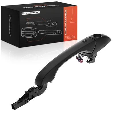 Front Driver Primed Black Exterior Door Handle