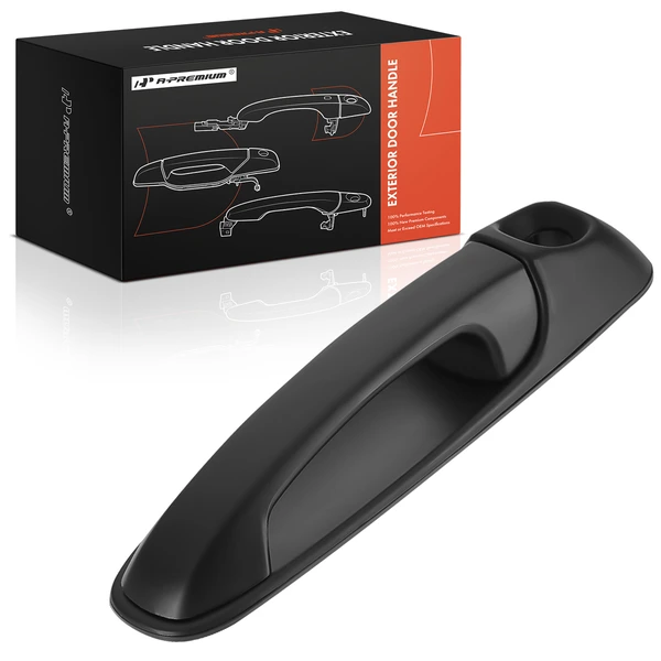 Front Driver Black Exterior Door Handle with Keyhole for 1999-2004 Jeep Grand Cherokee