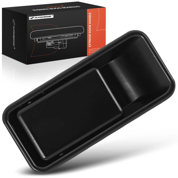 Front Driver Black Exterior Door Handle for Jeep Wrangler TJ 1997-2006 with Half Doors