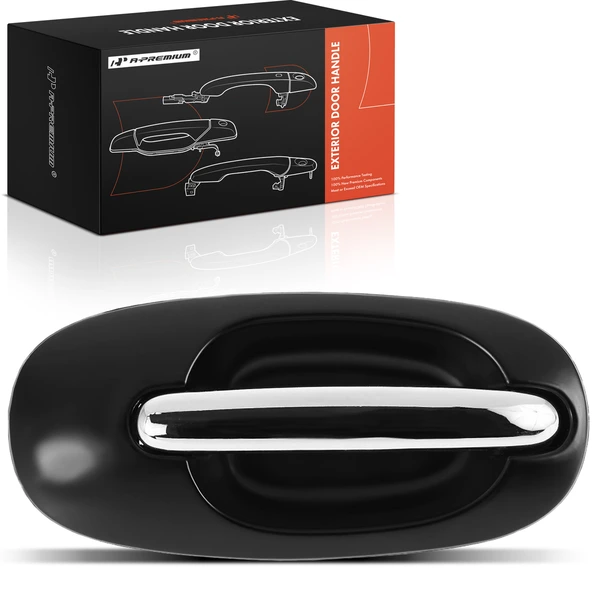 Passenger Sliding Door Chrome & Black Exterior Door Handle for 1996-2000 Dodge Caravan