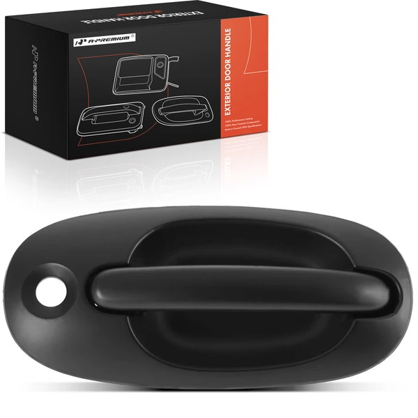 Front Passenger Smooth Gray Exterior Door Handle for 1996-2000 Dodge Grand Caravan