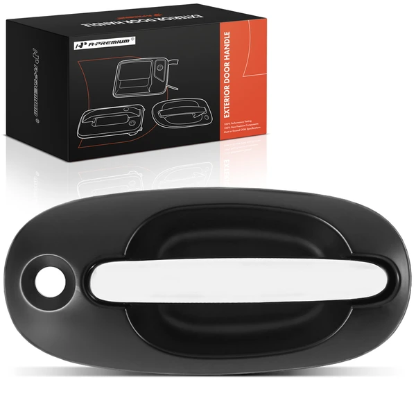 Passenger Sliding Door Chrome & Black Exterior Door Handle for 1996-2000 Dodge Caravan