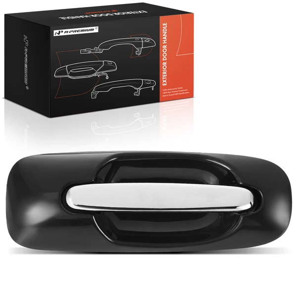 Front Passenger Black Housing Exterior Door Handle for Chrysler Town & Country