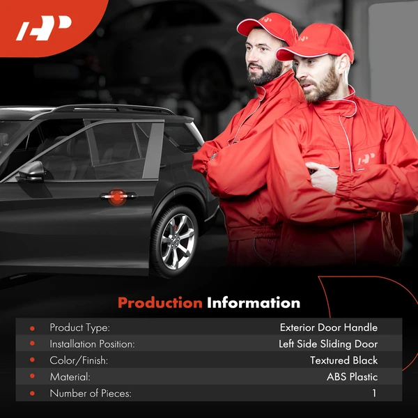 Driver Sliding Door Texture Black Exterior Door Handle for Chrysler Voyager