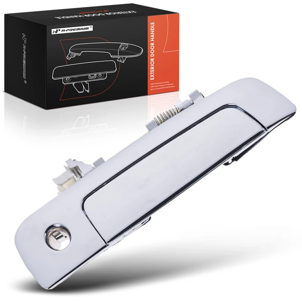 Front Passenger Chrome Exterior Door Handle with Keyhole for 2001-2005 Chrysler Sebring