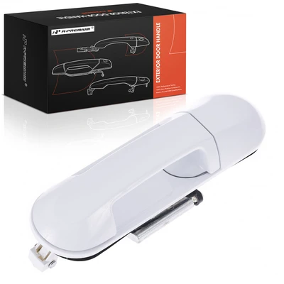 Front Passenger White Exterior Door Handle
