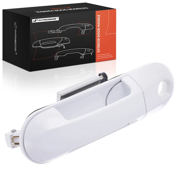 Front Driver White Exterior Door Handle with keyhole for Ford Explorer Sport Trac