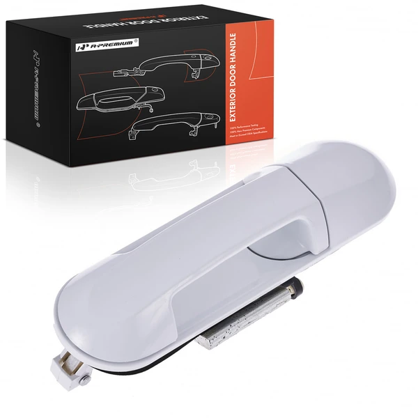 Rear Passenger White Exterior Door Handle for Ford Explorer Explorer Sport Trac