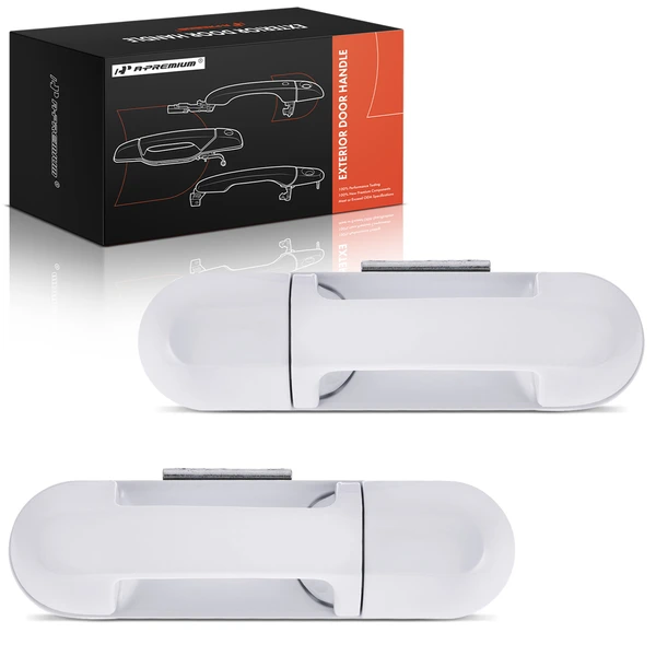 2 Pcs Rear White Exterior Door Handle for Ford Explorer Sport Trac Explorer