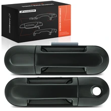 2 Pcs Front Green Exterior Door Handle for 2007-2010 Ford Explorer Sport Trac