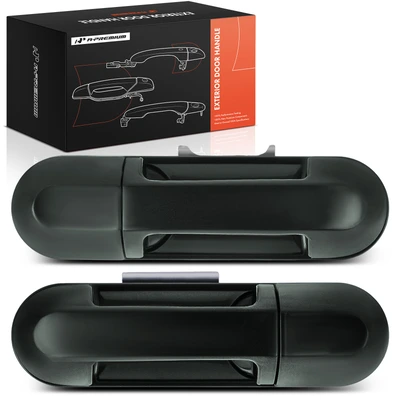 2 Pcs Rear Green Exterior Door Handle
