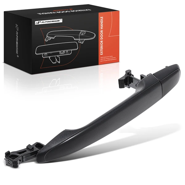 Rear Driver or Passenger Black Exterior Door Handle for 2007-2009 Lexus RX350