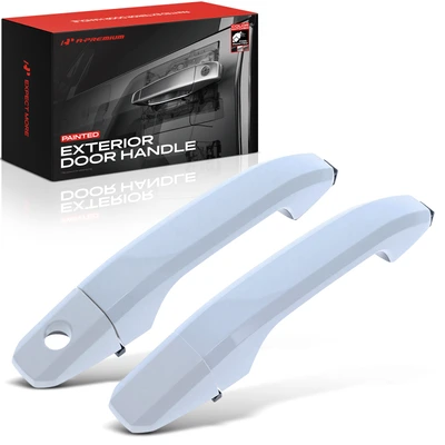 2 Pcs Front Painted GAZ Olympic White Door Handle