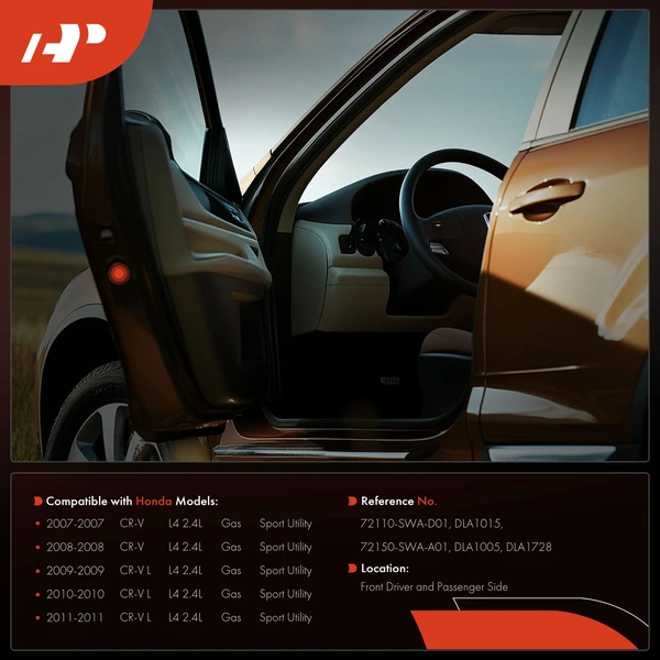 2 Pcs Front Door Lock Actuator for Honda CR-V L4 2.4L 2007-2011