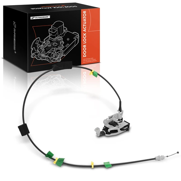 Rear Right Lower Door Lock Actuator with Cable for 2009-2014 Ford F-150