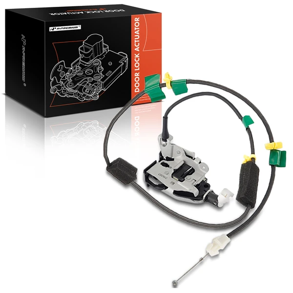 Rear Left Lower Door Lock Actuator with Cable for 2009-2014 Ford F-150