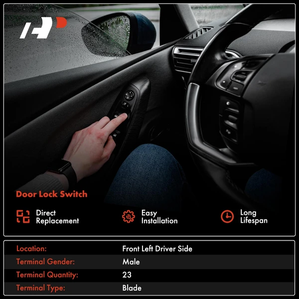 A-Premium APDLS020 Door Lock Switch Front Left Driver Side
