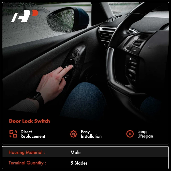 Door Lock Switch for Chevy Corvette 05-11 Buick Terraza Saturn Relay 05-07