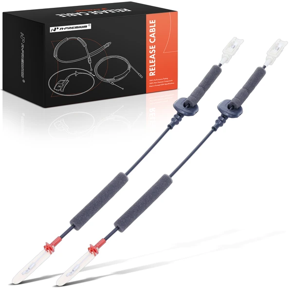 2 Pcs Front Door Latch Release Cable for 2015-2024 Ford Edge