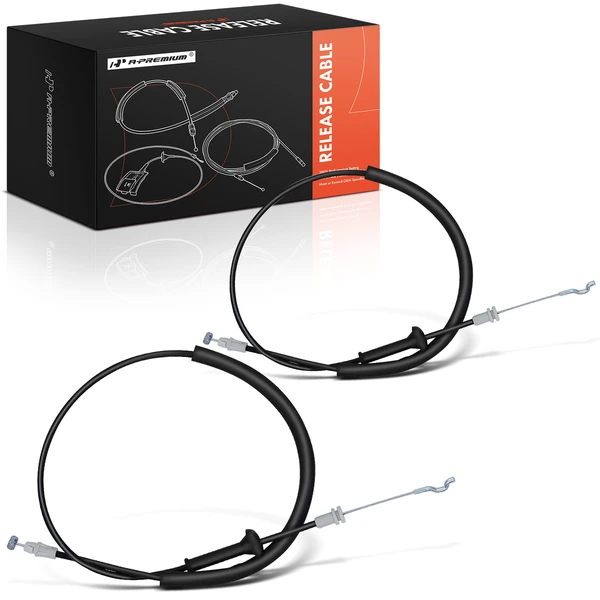 2 Pcs Front Door Latch Release Cable for Ram C V Dodge 12-15 3.9 inch