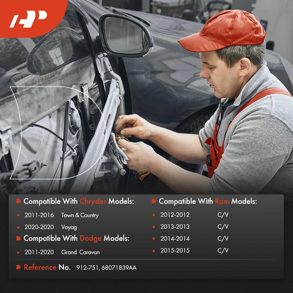 2 Pcs Front Door Latch Release Cable for Ram C V Dodge 12-15 3.9 inch