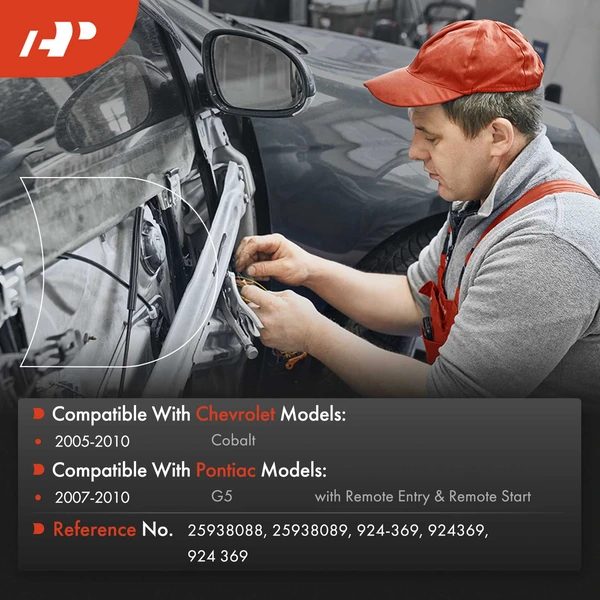 2 Pcs Front Door Latch Release Cable 22.08 inches for Chevy Cobalt 05-10 Pontiac