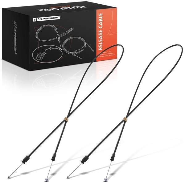 2 Pcs Driver & Passenger Door Latch Release Cable for Chrysler Voyager Dodge Caravan