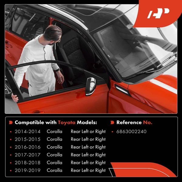 Rear Driver or Passenger Side Door Check for Toyota Corolla 2014-2019