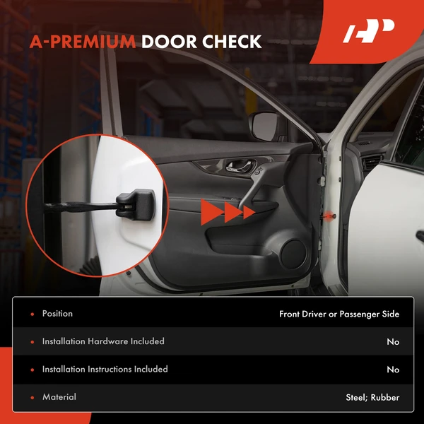 Front Driver or Passenger Door Check for Jeep Cherokee XJ 1984-2001 Comanche Wagoneer