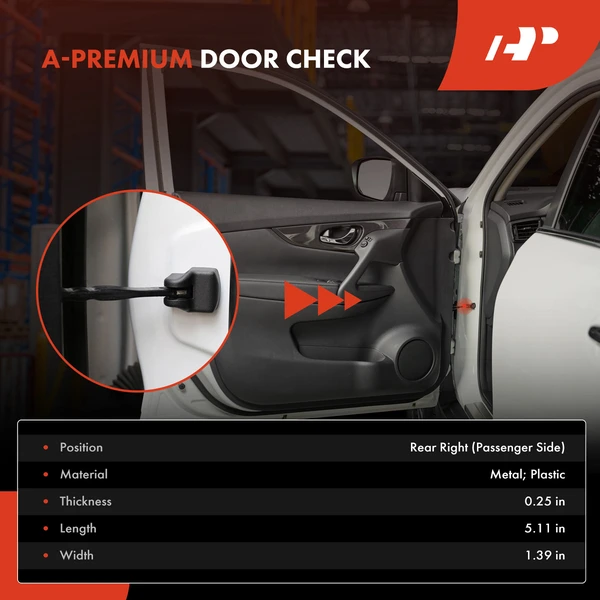 Passenger Door Check for Chevrolet Express 1500 2500 3500 4500 GMC Savana 1500 2500