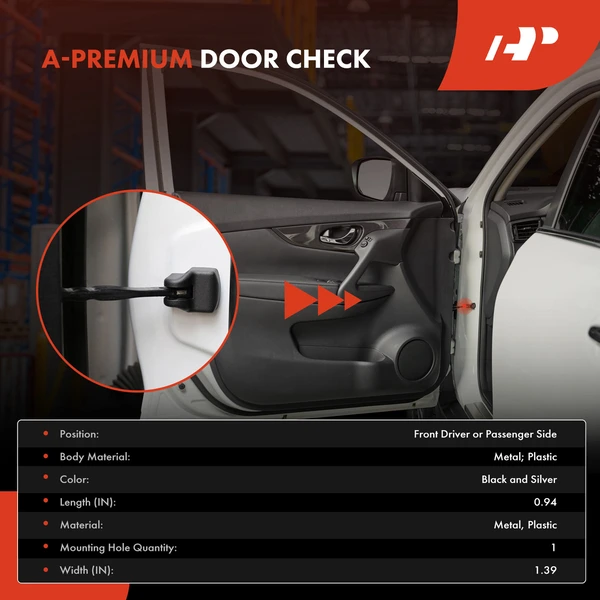 2 Pcs Front Door Check for Chevy Silverado GMC Sierra Yukon Cadillac